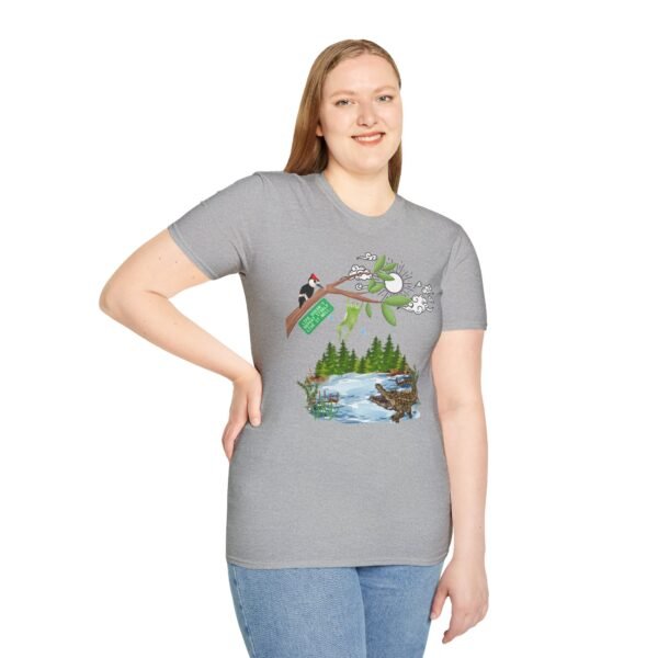 Nature-Inspired Graphic T-Shirt, Unisex Softstyle , Eco-Friendly Fashion, Casual Wear, Outdoor Adventure, Nature Lover Gift