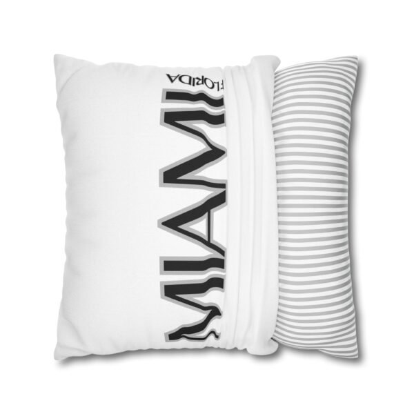 Miami Inspired Square Pillowcase, Decorative Throw Pillow, Home Decor, Modern Cushions, Beach Vibes, Gifts for Miami Lovers