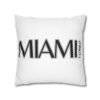 Miami Inspired Square Pillowcase, Decorative Throw Pillow, Home Decor, Modern Cushions, Beach Vibes, Gifts for Miami Lovers