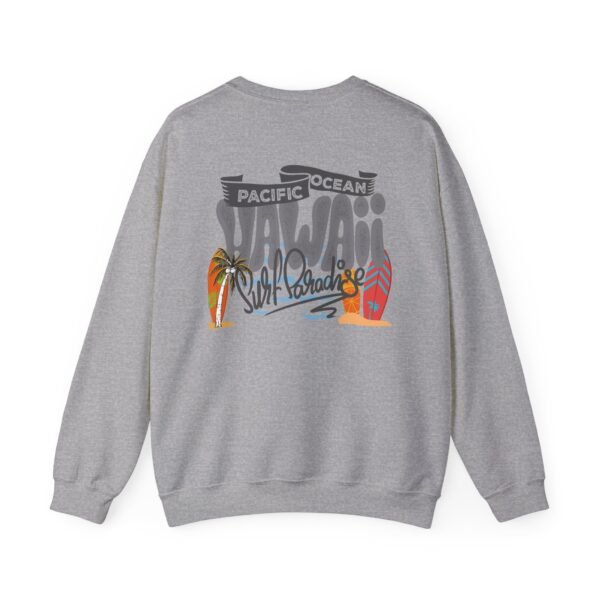 Hawaii Beach Vintage Unisex Crewneck Sweatshirt – Cozy Pullover for Surf Lovers, Travel Days & Casual Island Vibes – Retro Graphic Design