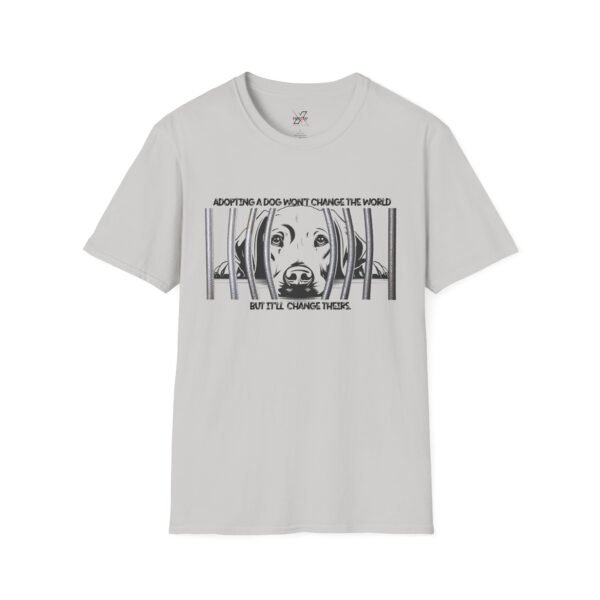 Adopt, Unisex Softstyle T-Shirt - Dog Lover Gift, Animal Rescue Support Tee, Pet Adoption Awareness, Cute Canine Apparel