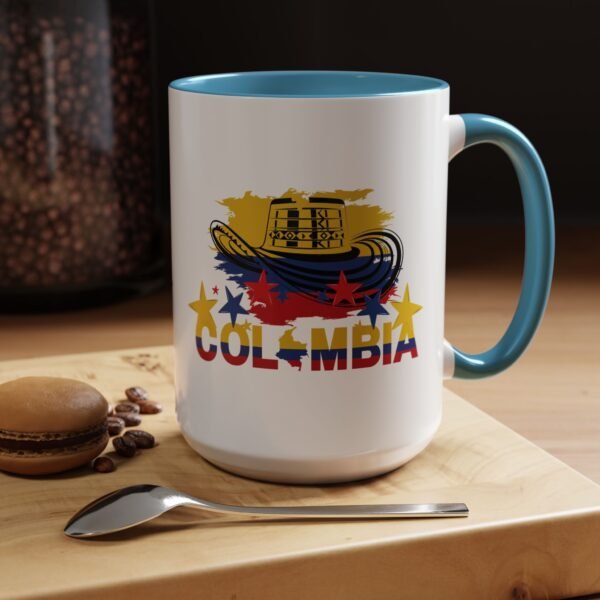 12363335786323372179_2048.jpeg Colombian Pride Coffee Mug, Accent Mug, Present for Coffee Lovers, Travel Souvenir 11/15 oz