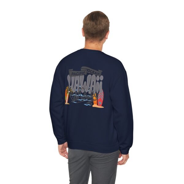 Hawaii Beach Vintage Unisex Crewneck Sweatshirt – Cozy Pullover for Surf Lovers, Travel Days & Casual Island Vibes – Retro Graphic Design