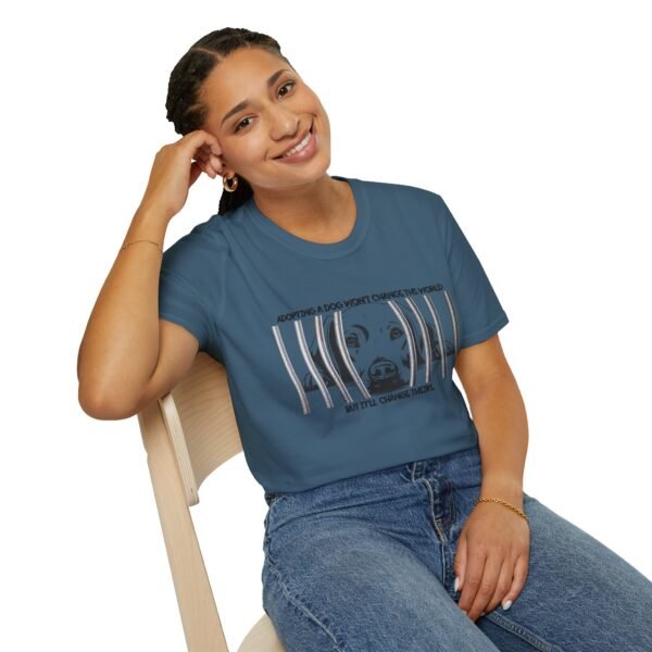 Adopt, Unisex Softstyle T-Shirt - Dog Lover Gift, Animal Rescue Support Tee, Pet Adoption Awareness, Cute Canine Apparel