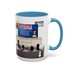 Funny Accent Coffee Mug for Coffee Lovers, Cat Enthusiasts, Perfect Gift for Birthdays, Anniversaries, Home Decor