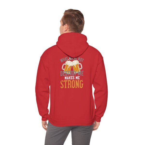 Strength Motivational Hoodie - Men Heavy Blend Sweatshirt, Funny Apparel, Casual Comfort, Comfort Level