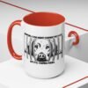 Adopt Don't Shop Coffee Mug - Black Accent Mug for Dog Lovers, Animal Rescue Gift, Pet Adoption Encouragement