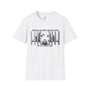 Adopt, Unisex Softstyle T-Shirt - Dog Lover Gift, Animal Rescue Support Tee, Pet Adoption Awareness, Cute Canine Apparel