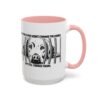 Adopt Don't Shop Coffee Mug - Black Accent Mug for Dog Lovers, Animal Rescue Gift, Pet Adoption Encouragement