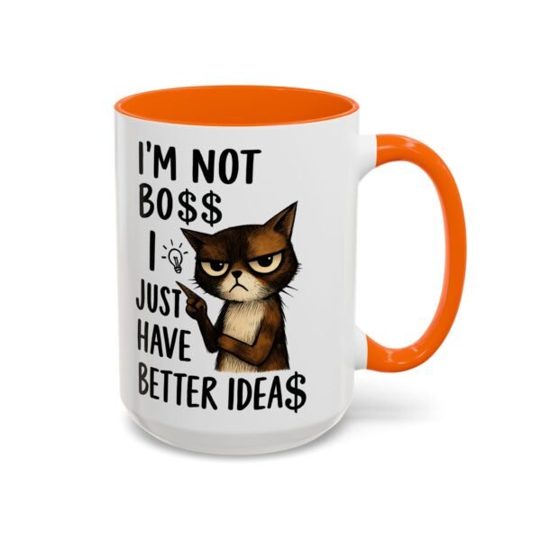 Sassy Cat Coffee Mug, Funny Pet Lover Gift, Boss-Like Humor, Unique Office Mug, Cat Owner Present