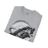 Motorcycle Graphic Tee, Unisex Softstyle T-Shirt, Biker Gift,  Cool Casual Wear, Spinning Station Shirt, Motorcycle Lovers Gift