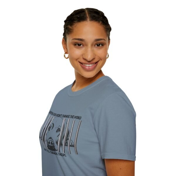 Adopt, Unisex Softstyle T-Shirt - Dog Lover Gift, Animal Rescue Support Tee, Pet Adoption Awareness, Cute Canine Apparel