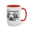 Adopt Don't Shop Coffee Mug - Black Accent Mug for Dog Lovers, Animal Rescue Gift, Pet Adoption Encouragement