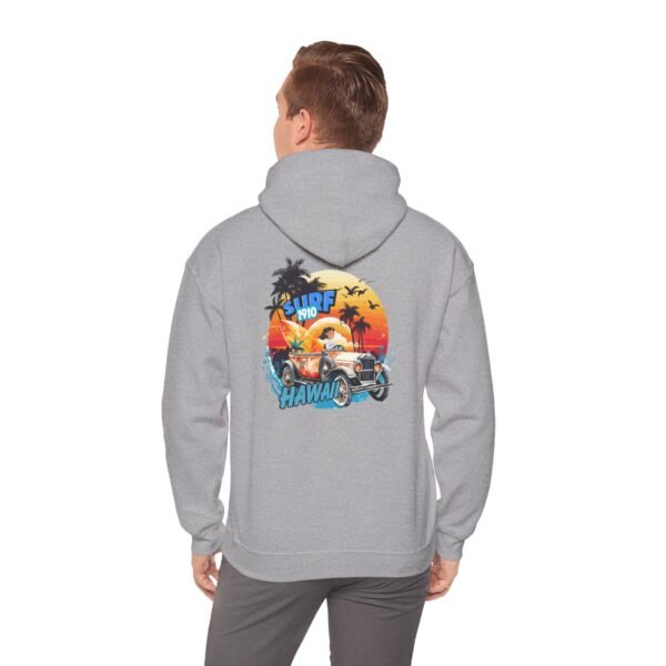 Surfing in Hawaii Hoodie, Beach Vibes Sweatshirt, Unisex Casual Wear, Summer Gift, Vacation Essentials