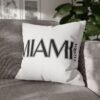 Miami Inspired Square Pillowcase, Decorative Throw Pillow, Home Decor, Modern Cushions, Beach Vibes, Gifts for Miami Lovers
