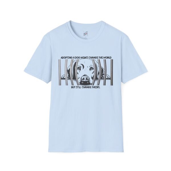 Adopt, Unisex Softstyle T-Shirt - Dog Lover Gift, Animal Rescue Support Tee, Pet Adoption Awareness, Cute Canine Apparel