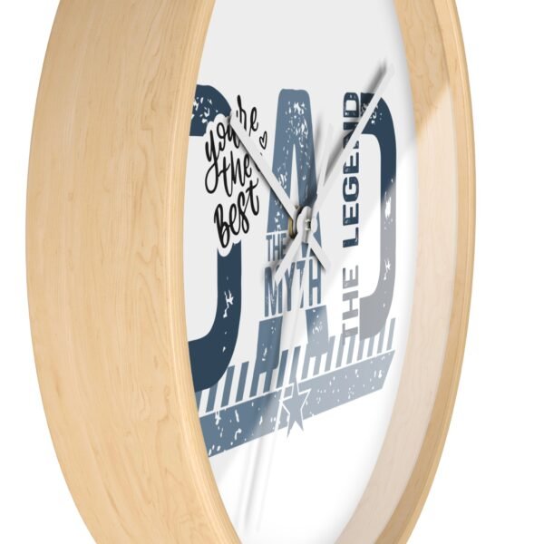 Dad The Man The Myth The Legend Wall Clock, Father's Day Gift, Unique Home Decor, Modern Clock, Dad Gift, Family Wall Art