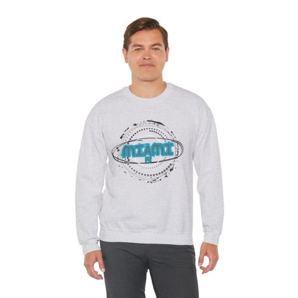14207598471983798236_2048.jpeg Personalized Miami Graphic Crewneck Sweatshirt Cozy Unisex Pullover Perfect for Casual Outings, Travel, Beach Days