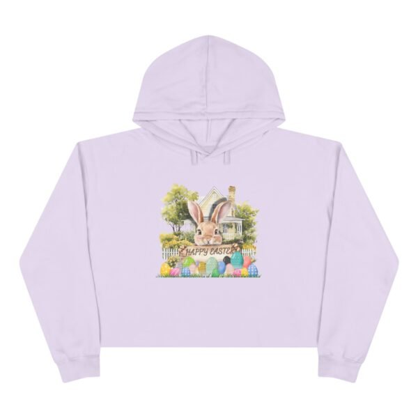 Happy Easter Crop Hoodie