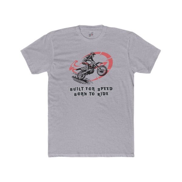Motorcycle Graphic Design Unisex Tee, Born to Ride, Gift for Bikers, Casual Streetwear, Ideal for Ride Days, Cool Motorcycle Decor