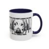 Adopt Don't Shop Coffee Mug - Black Accent Mug for Dog Lovers, Animal Rescue Gift, Pet Adoption Encouragement