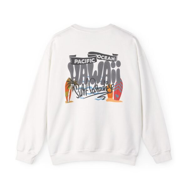 Hawaii Beach Vintage Unisex Crewneck Sweatshirt – Cozy Pullover for Surf Lovers, Travel Days & Casual Island Vibes – Retro Graphic Design