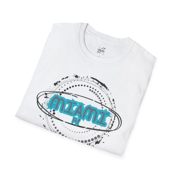 Miami Vibe Unisex Softstyle T-Shirt, Casual Summer Tee, Vacation Outfit, Beachwear, Travel Shirt, Graphic Tee