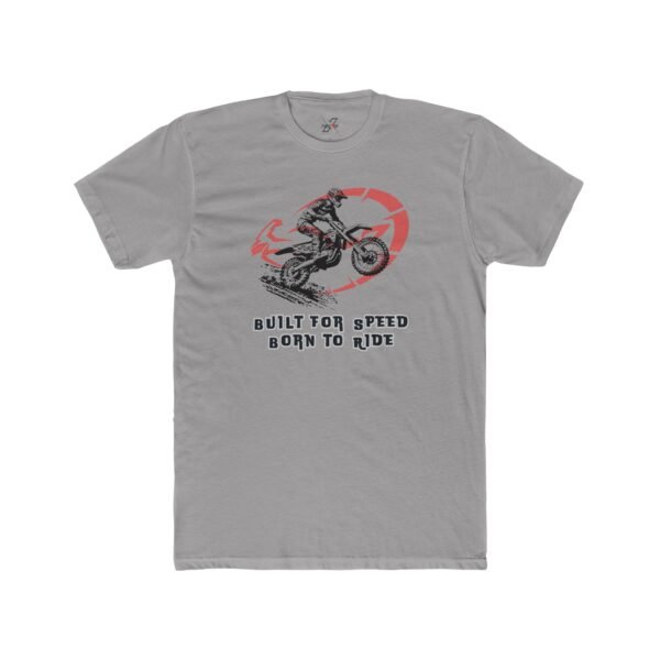 Motorcycle Graphic Design Unisex Tee, Born to Ride, Gift for Bikers, Casual Streetwear, Ideal for Ride Days, Cool Motorcycle Decor