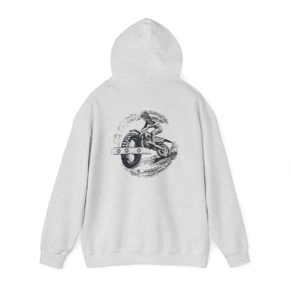 Comfortable Unisex Heavy Blend Hoodie with Bold Motorcycle Design, Perfect for Casual Wear, Gifts, Cycling Events, and Cozy Days