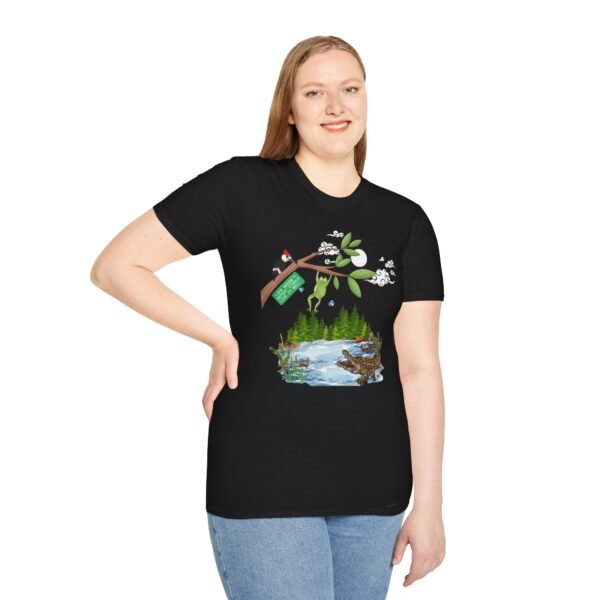 Nature-Inspired Graphic T-Shirt, Unisex Softstyle , Eco-Friendly Fashion, Casual Wear, Outdoor Adventure, Nature Lover Gift