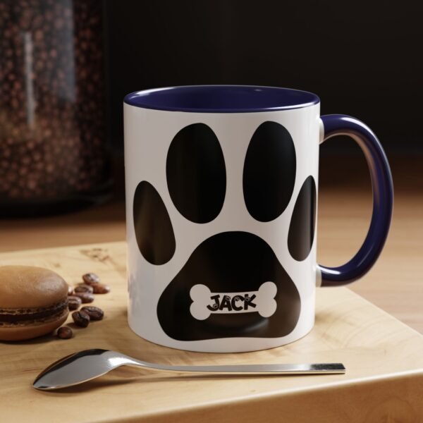 Personalized Coffee Mug, Dog Lover Gift, Personalized Pet Mug, Animal Lover Cup, Cute Paw Design Coffee Cup