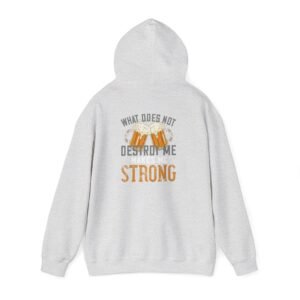 Strength Motivational Hoodie - Men Heavy Blend Sweatshirt, Funny Apparel, Casual Comfort, Comfort Level