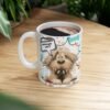 Pet Lover's Ceramic Coffee Mug 11oz / 15oz, Cat & Dog Charming Ceramic Coffee Mug