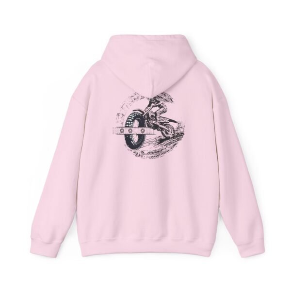 Comfortable Unisex Heavy Blend Hoodie with Bold Motorcycle Design, Perfect for Casual Wear, Gifts, Cycling Events, and Cozy Days
