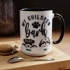 Personalized Dog Lover's Accent Coffee Mug with Cute Pup Design, Pet Owner Gift, Birthday Gift for Dog Moms, Dog Dad Coffee Cup