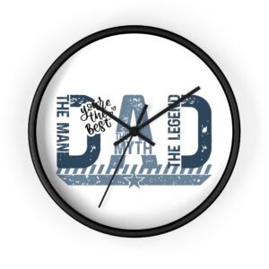 Dad The Man The Myth The Legend Wall Clock, Father's Day Gift, Unique Home Decor, Modern Clock, Dad Gift, Family Wall Art
