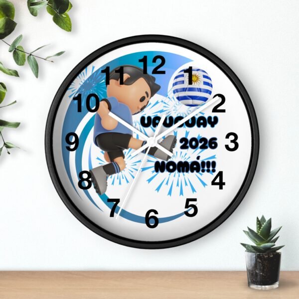 Uruguay Soccer Wall Clock | 2026 World Cup Decor, Sports Gift, Soccer Fan, Unique Home Decor, Soccer Lover Gift