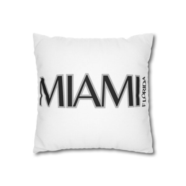 Miami Inspired Square Pillowcase, Decorative Throw Pillow, Home Decor, Modern Cushions, Beach Vibes, Gifts for Miami Lovers
