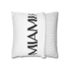Miami Inspired Square Pillowcase, Decorative Throw Pillow, Home Decor, Modern Cushions, Beach Vibes, Gifts for Miami Lovers