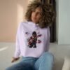 Music Crop Hoodie, Live Music Style Pullover, Gift for Musicians, Casual Outfit