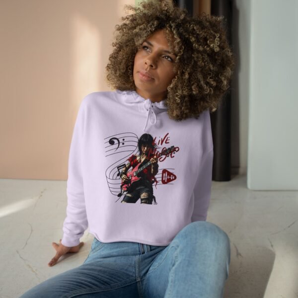 16979096387949049441_2048.jpeg Music Crop Hoodie, Live Music Style Pullover, Gift for Musicians, Casual Outfit