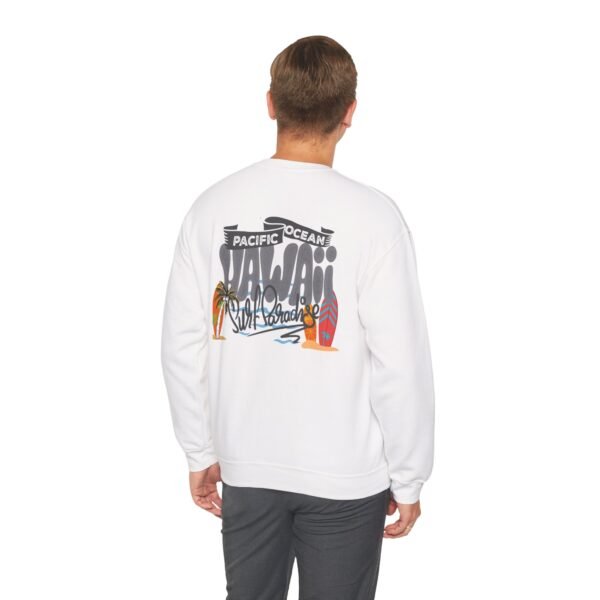 Hawaii Beach Vintage Unisex Crewneck Sweatshirt – Cozy Pullover for Surf Lovers, Travel Days & Casual Island Vibes – Retro Graphic Design