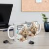Pet Lover's Ceramic Coffee Mug 11oz / 15oz, Cat & Dog Charming Ceramic Coffee Mug