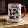 Personalized Dog Lover's Accent Coffee Mug with Cute Pup Design, Pet Owner Gift, Birthday Gift for Dog Moms, Dog Dad Coffee Cup