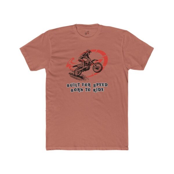 Motorcycle Graphic Design Unisex Tee, Born to Ride, Gift for Bikers, Casual Streetwear, Ideal for Ride Days, Cool Motorcycle Decor