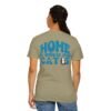 Back Design Unisex t shirt, Home is Where My Cats Unisex Garment-Dyed T-Shirt, Cat Lover Tee, Gift for Cat Owners