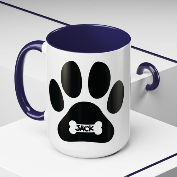 Personalized Coffee Mug, Dog Lover Gift, Personalized Pet Mug, Animal Lover Cup, Cute Paw Design Coffee Cup