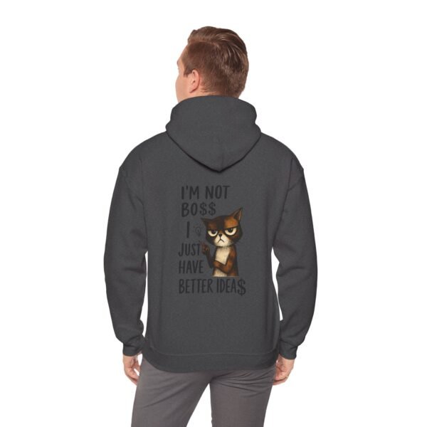 Boss Idea Cat Sweatshirt, Funny Cat Hoodie, Office Humor Gift, Men Hoodie