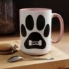Personalized Coffee Mug, Dog Lover Gift, Personalized Pet Mug, Animal Lover Cup, Cute Paw Design Coffee Cup