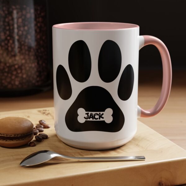 Personalized Coffee Mug, Dog Lover Gift, Personalized Pet Mug, Animal Lover Cup, Cute Paw Design Coffee Cup